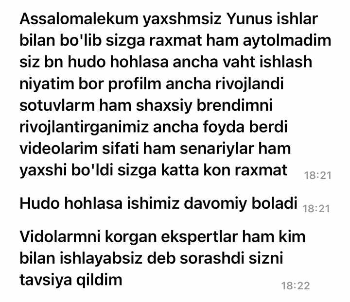 Mijoz fikri — sotuv va shaxsiy brend o'sishi haqida